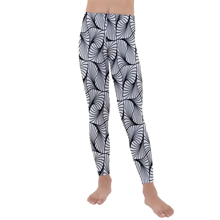 Abstract Seamless Pattern Kids  Lightweight Velour Leggings