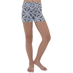 Abstract Seamless Pattern Kids  Lightweight Velour Yoga Shorts