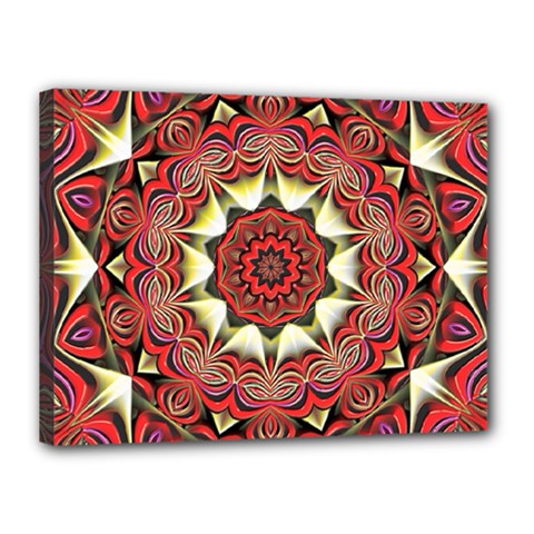 Farbenpracht Kaleidoscope Arts Canvas 16  X 12  (stretched) by Pakrebo