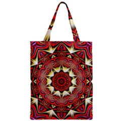 Farbenpracht Kaleidoscope Arts Zipper Classic Tote Bag by Pakrebo