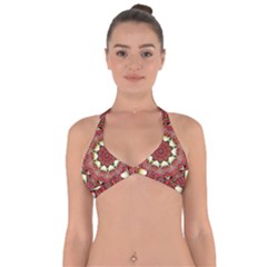 Farbenpracht Kaleidoscope Arts Halter Neck Bikini Top by Pakrebo