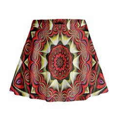 Farbenpracht Kaleidoscope Arts Mini Flare Skirt by Pakrebo