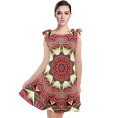 Farbenpracht Kaleidoscope Arts Tie Up Tunic Dress