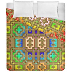 Background Image Tile Geometric Duvet Cover Double Side (california King Size) by Pakrebo