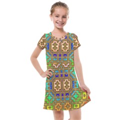 Background Image Tile Geometric Kids  Cross Web Dress