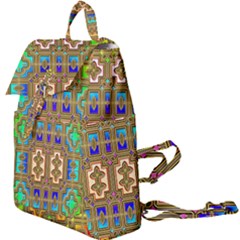 Background Image Tile Geometric Buckle Everyday Backpack by Pakrebo