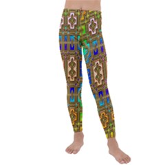 Background Image Tile Geometric Kids  Lightweight Velour Leggings