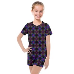 Background Image Pattern Background Kids  Mesh Tee And Shorts Set