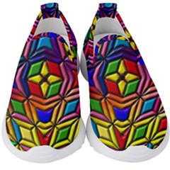 Background Structure Texture Kids  Slip On Sneakers