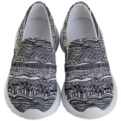 Ethno Seamless Pattern Kids  Lightweight Slip Ons