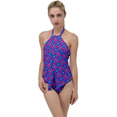 Background Image Decorative Art Go With The Flow One Piece Swimsuit