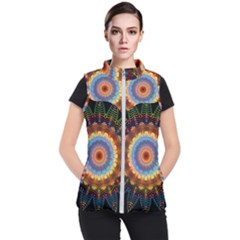 Colorful Prismatic Chromatic Women s Puffer Vest by Pakrebo