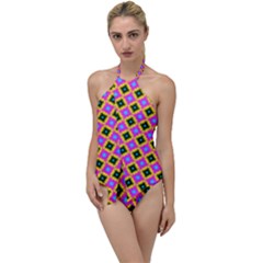 Tile Background Image Design Go With The Flow One Piece Swimsuit