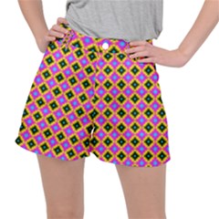 Tile Background Image Design Stretch Ripstop Shorts