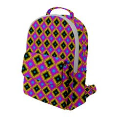 Tile Background Image Design Flap Pocket Backpack (large)