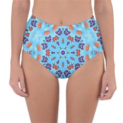 Farbenpracht Kaleidoscope Reversible High-waist Bikini Bottoms by Pakrebo