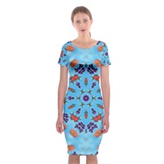 Farbenpracht Kaleidoscope Classic Short Sleeve Midi Dress by Pakrebo