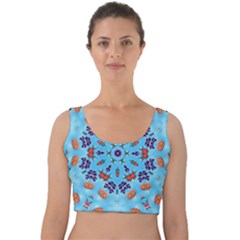 Farbenpracht Kaleidoscope Velvet Crop Top