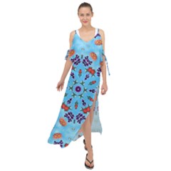 Farbenpracht Kaleidoscope Maxi Chiffon Cover Up Dress