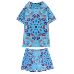 Farbenpracht Kaleidoscope Kids  Swim Tee And Shorts Set