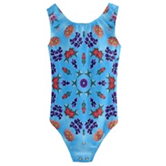 Farbenpracht Kaleidoscope Kids  Cut-out Back One Piece Swimsuit