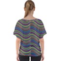 Decorative Ornamental Abstract V-Neck Dolman Drape Top View2