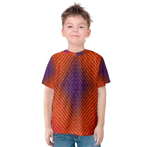 Background Fractals Surreal Design Kids  Cotton Tee by Pakrebo