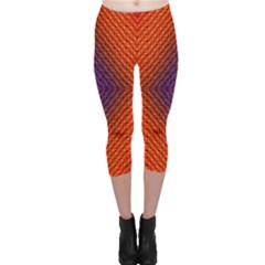 Background Fractals Surreal Design Capri Leggings  by Pakrebo