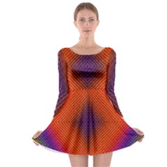 Background Fractals Surreal Design Long Sleeve Skater Dress by Pakrebo