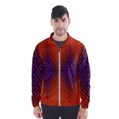 Background Fractals Surreal Design Windbreaker (men) by Pakrebo