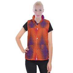 Background Fractals Surreal Design Women s Button Up Vest by Pakrebo