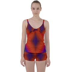 Background Fractals Surreal Design Tie Front Two Piece Tankini by Pakrebo