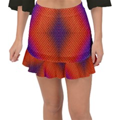 Background Fractals Surreal Design Fishtail Mini Chiffon Skirt