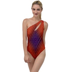 Background Fractals Surreal Design To One Side Swimsuit