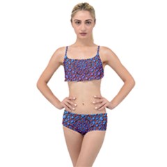 Tile Background Image Pattern 3d Layered Top Bikini Set