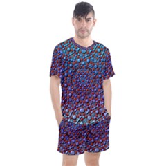 Tile Background Image Pattern 3d Men s Mesh Tee And Shorts Set