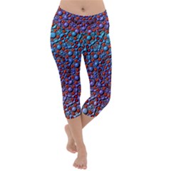 Tile Background Image Pattern 3d Lightweight Velour Capri Yoga Leggings