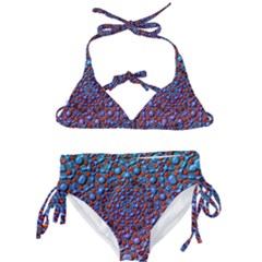 Tile Background Image Pattern 3d Kids  Classic Bikini Set