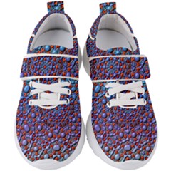 Tile Background Image Pattern 3d Kids  Velcro Strap Shoes