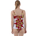 Pattern Tile Decorative Design Star Twist Front Tankini Set View2