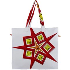 Pattern Tile Decorative Design Star Canvas Travel Bag