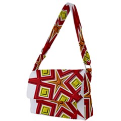 Pattern Tile Decorative Design Star Full Print Messenger Bag