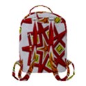 Pattern Tile Decorative Design Star Flap Pocket Backpack (Small) View3