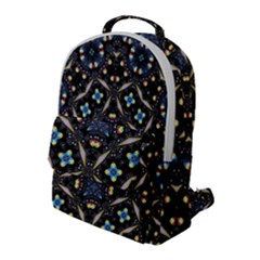 Tile Background Image Pattern Patterns Flap Pocket Backpack (large)