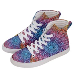 Background Pattern Texture Men s Hi-top Skate Sneakers