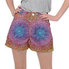 Background Pattern Texture Stretch Ripstop Shorts