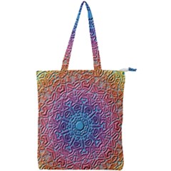 Background Pattern Texture Double Zip Up Tote Bag