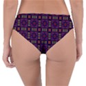 Tile Pattern Background Image Purple Reversible Classic Bikini Bottoms View2