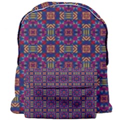 Tile Pattern Background Image Purple Giant Full Print Backpack