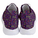 Tile Pattern Background Image Purple Women s Lightweight High Top Sneakers View4